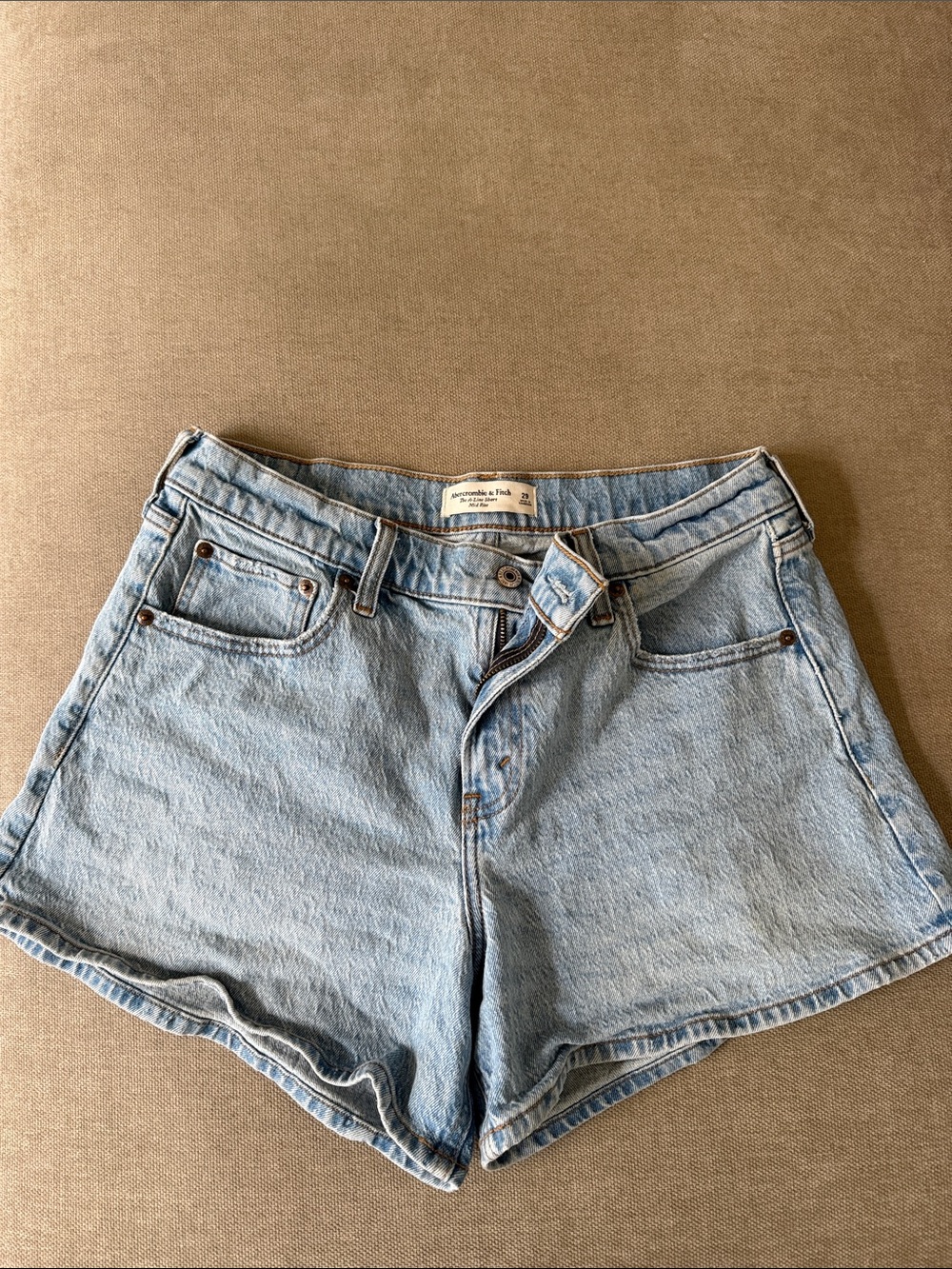 Abercrombie & Fitch Light Blue Denim Shorts
